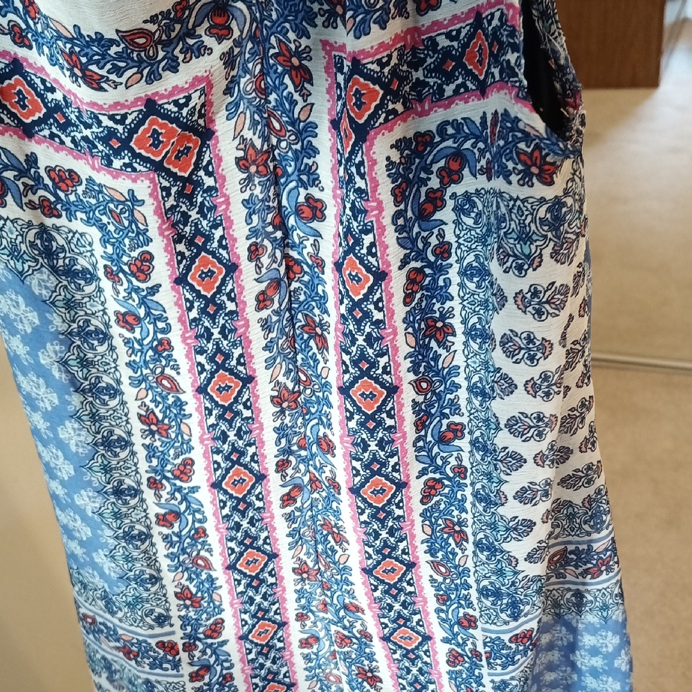 Speechless XS Navy & Pink Floral Blouse - Picture 8 of 12